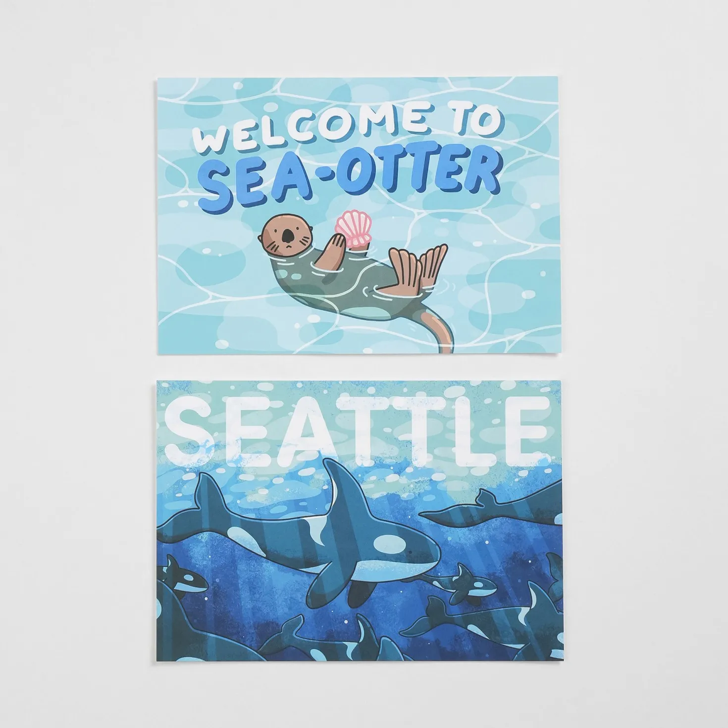 8pcs Seattle Postcard Set