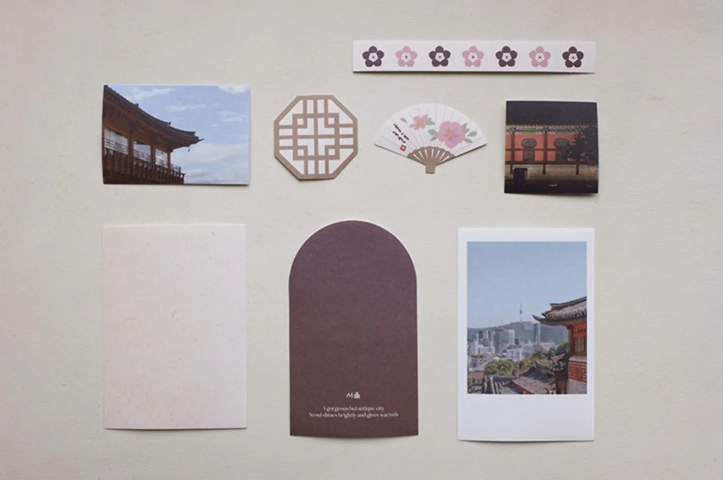 8pcs Seoul On Point Sticker Set