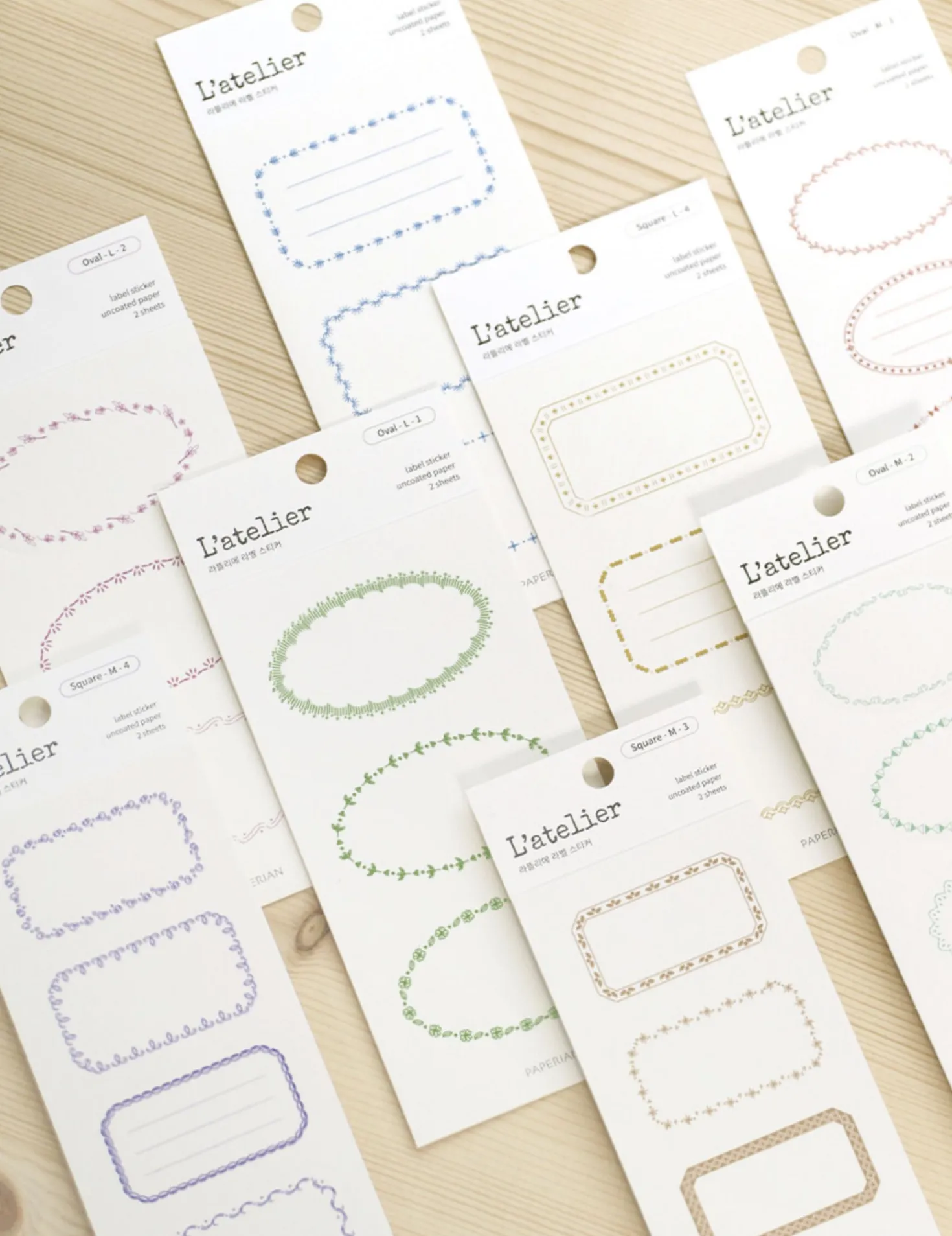 2pcs Simple Label Sticker Set