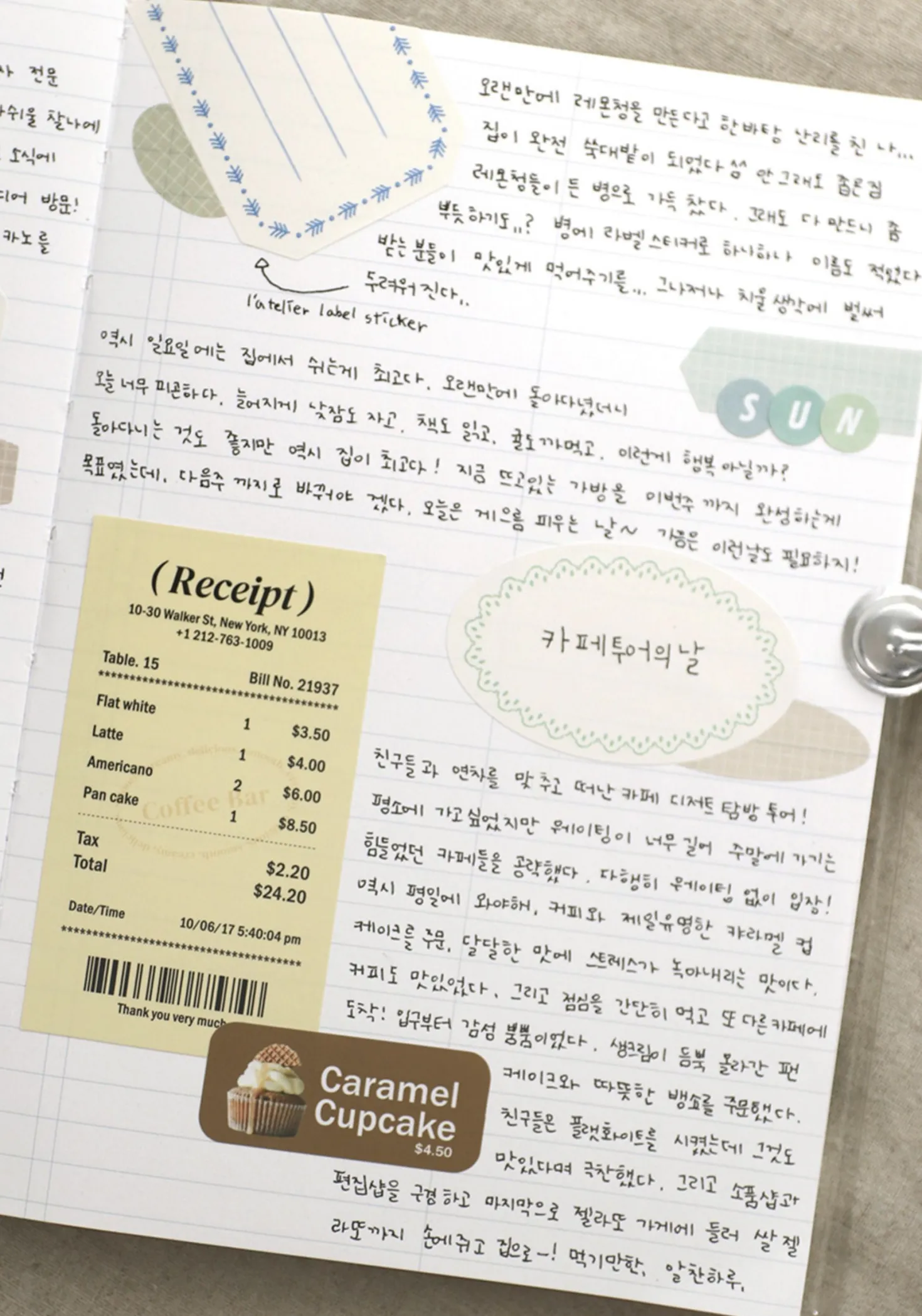 2pcs Simple Label Sticker Set