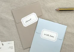 2pcs Simple Label Sticker Set