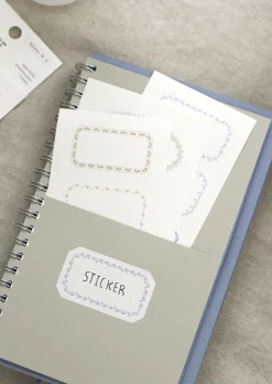 2pcs Simple Label Sticker Set