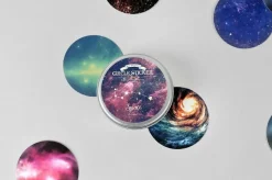 48pcs Space Round Deco Sticker Set