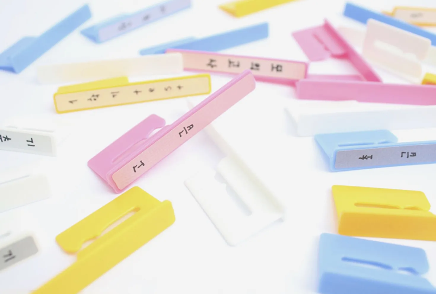 50pcs Spiral Ring Label Clip Set
