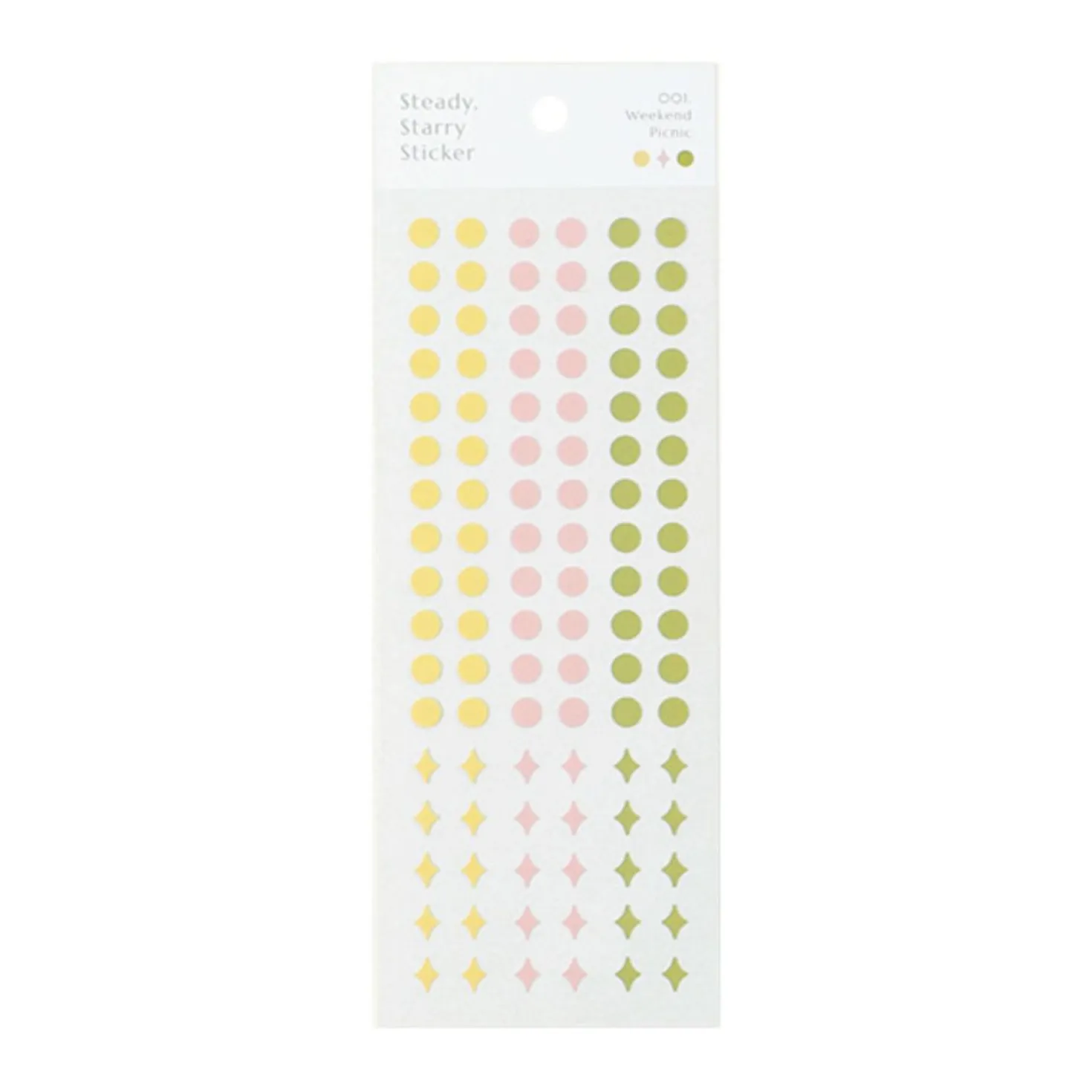 3pcs Steady Starry Dot Sticker Set