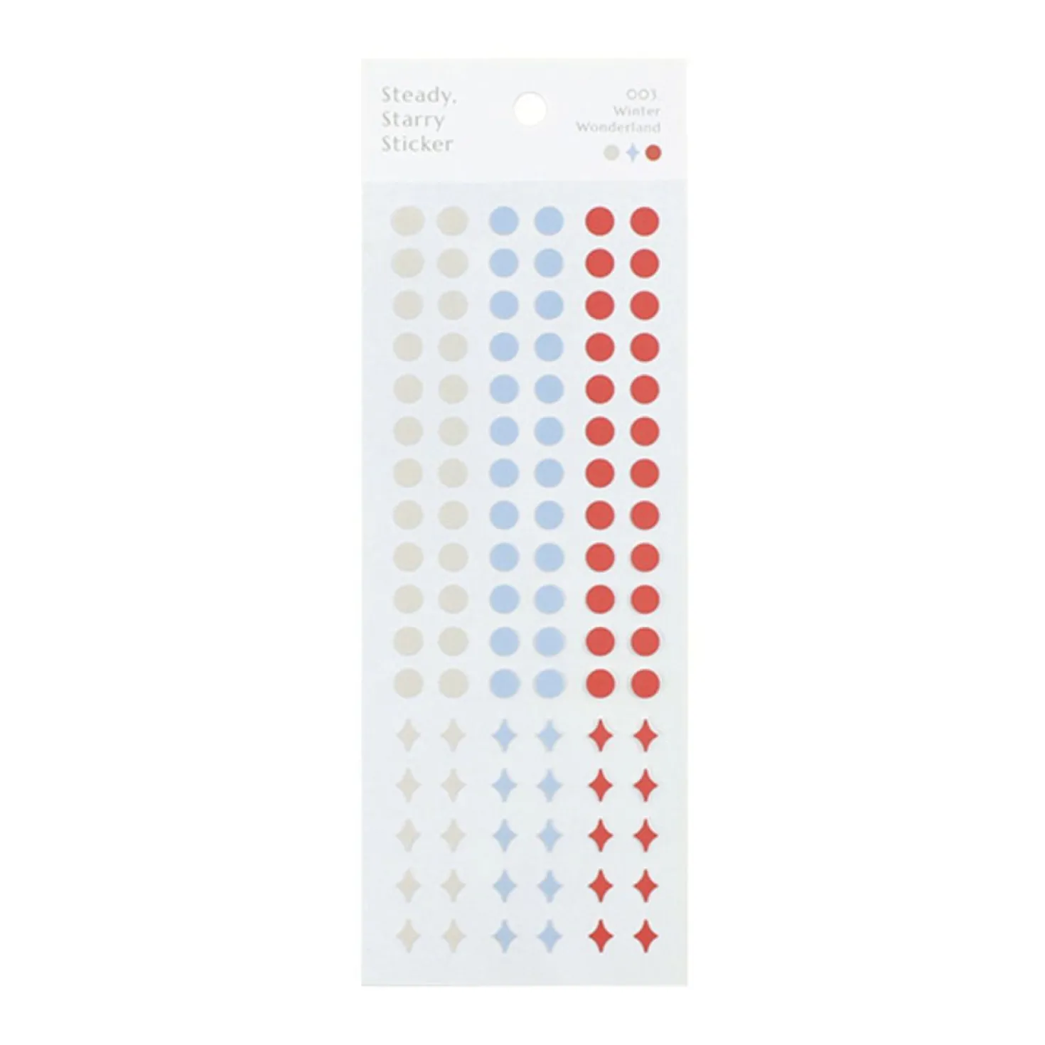 3pcs Steady Starry Dot Sticker Set