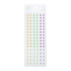 3pcs Steady Starry Dot Sticker Set
