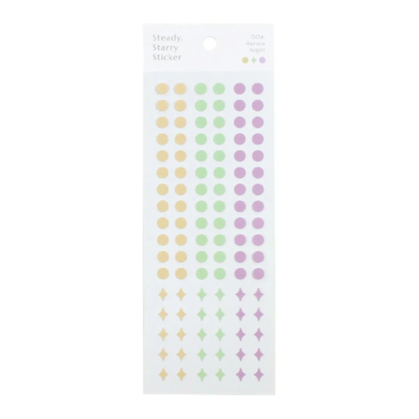 3pcs Steady Starry Dot Sticker Set