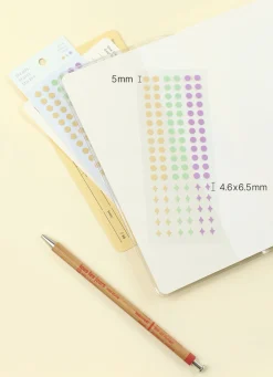 3pcs Steady Starry Dot Sticker Set