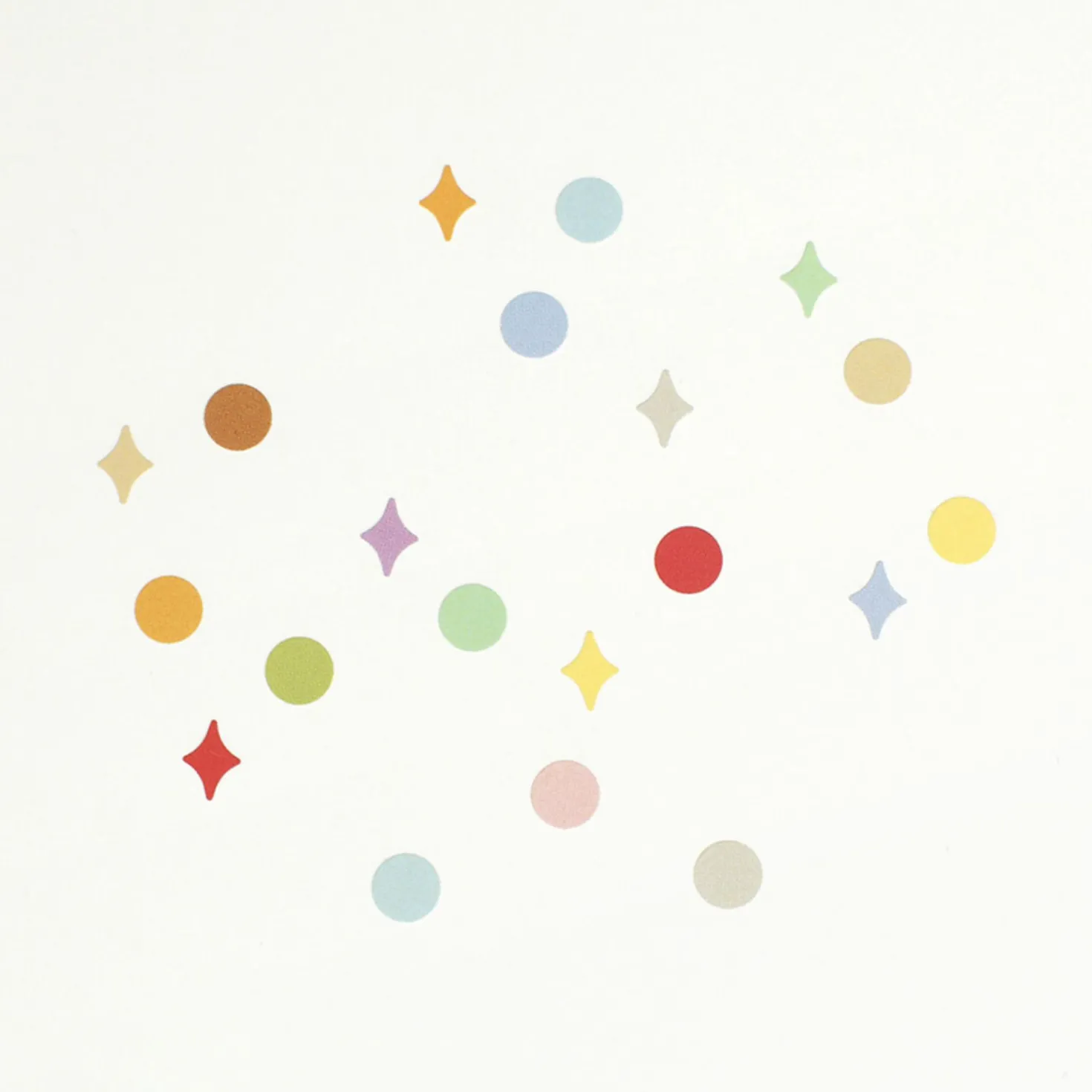 3pcs Steady Starry Dot Sticker Set