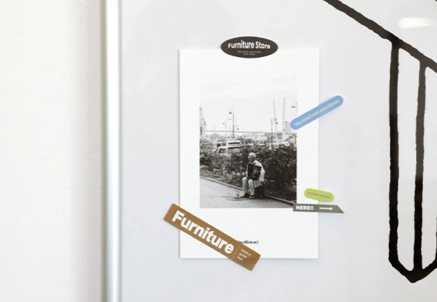10pcs Storage Magazine Sticker Set