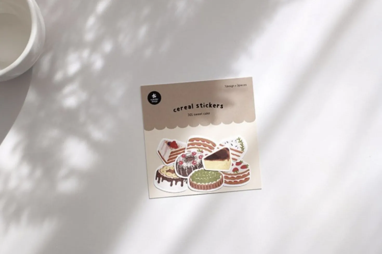 21pcs Sweet Cake Cereal Sticker Set