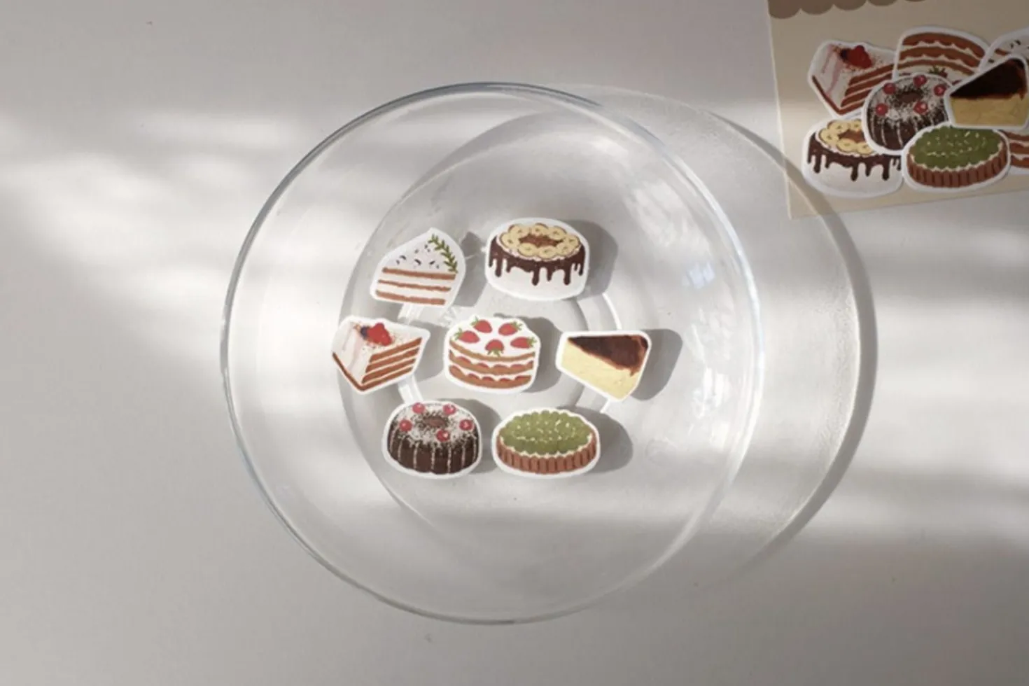 21pcs Sweet Cake Cereal Sticker Set