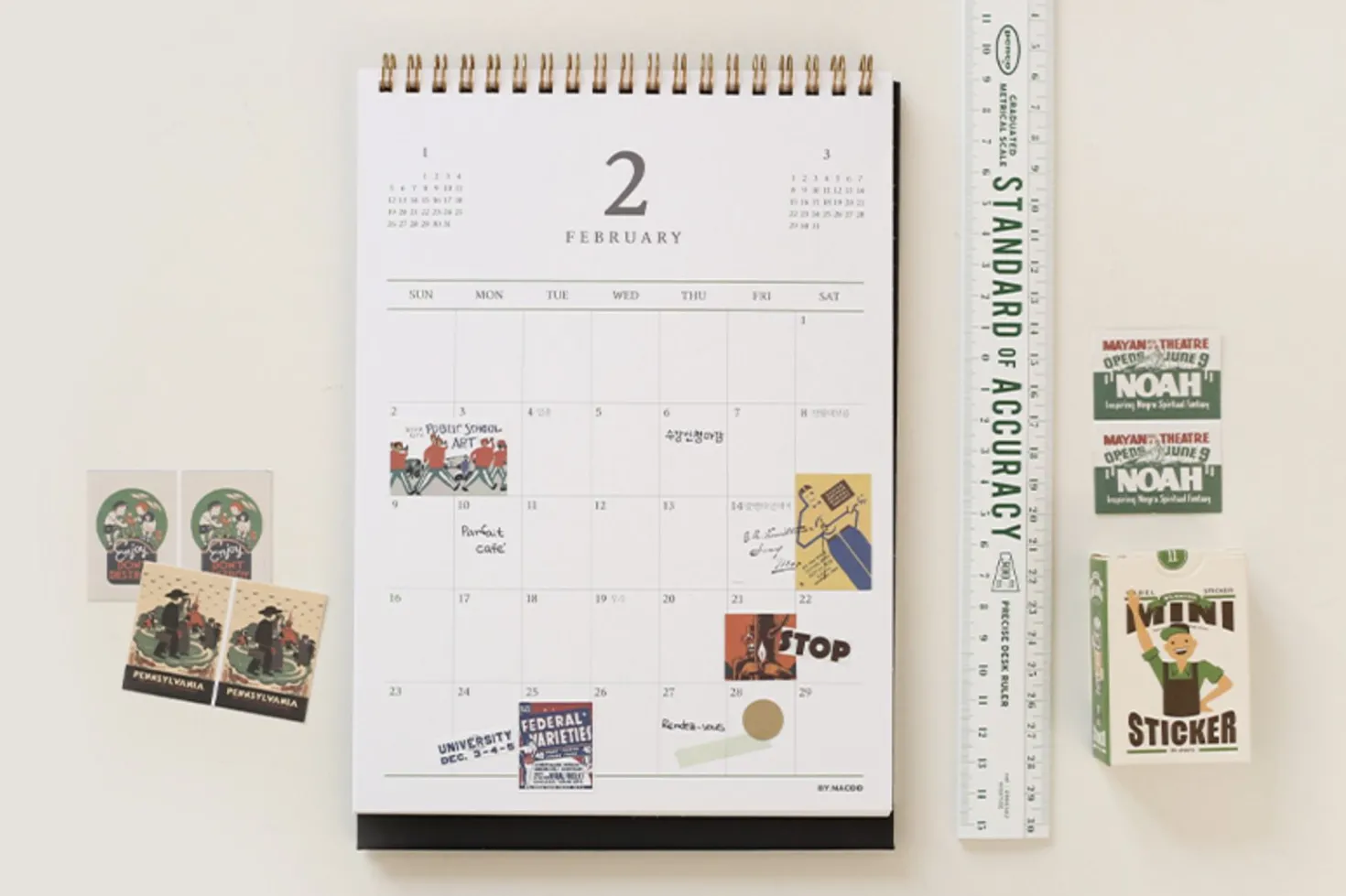 48pcs Vintage Label Sticker Set v2