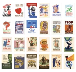 48pcs Vintage Label Sticker Set v2
