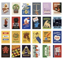 48pcs Vintage Label Sticker Set v2