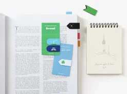 2pcs Vivid Magnetic Index Bookmark Set