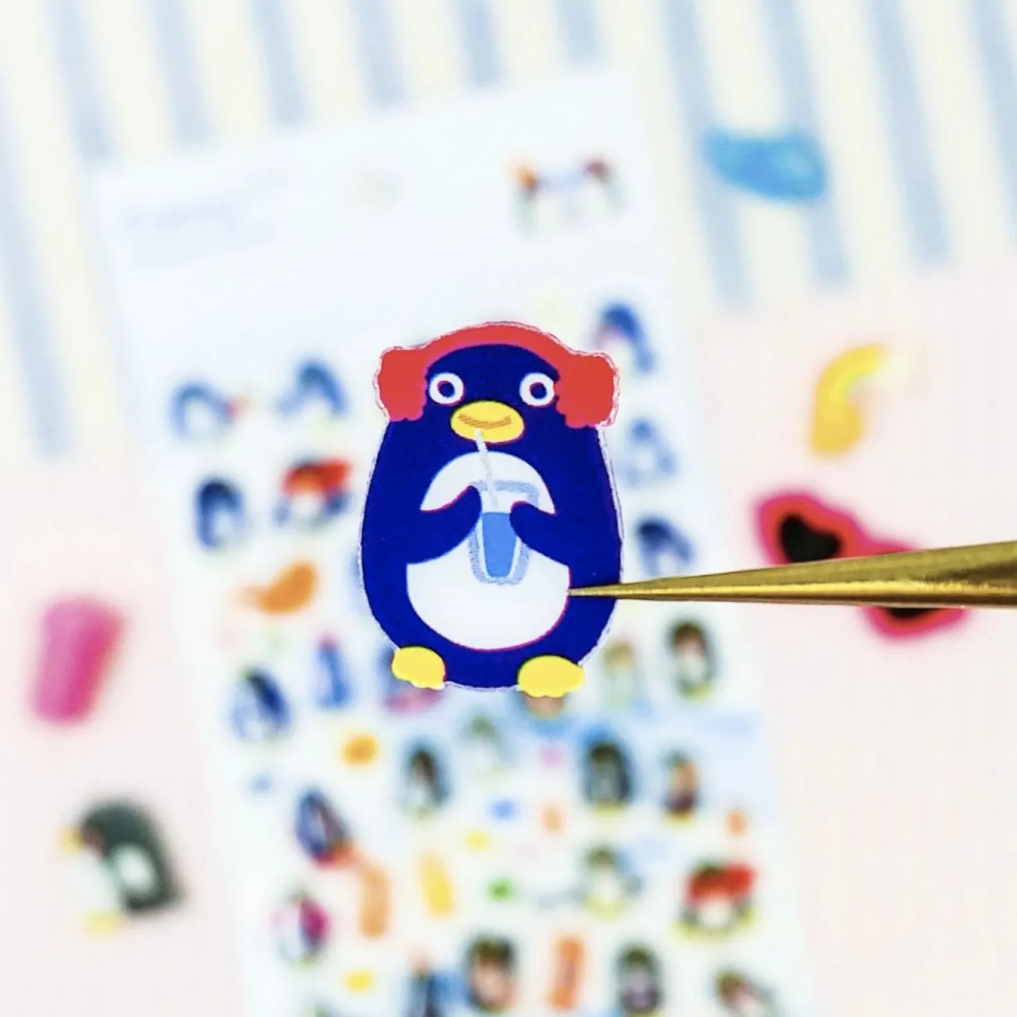 Penguin Juice Deco Sticker