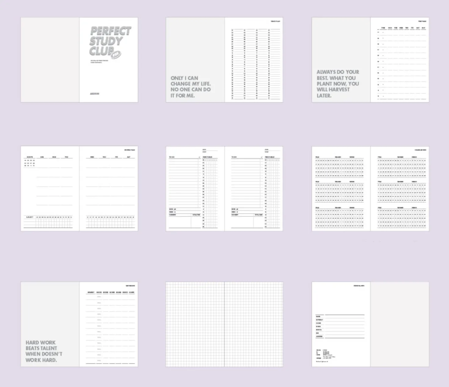 Perfect Study Club Planner v2