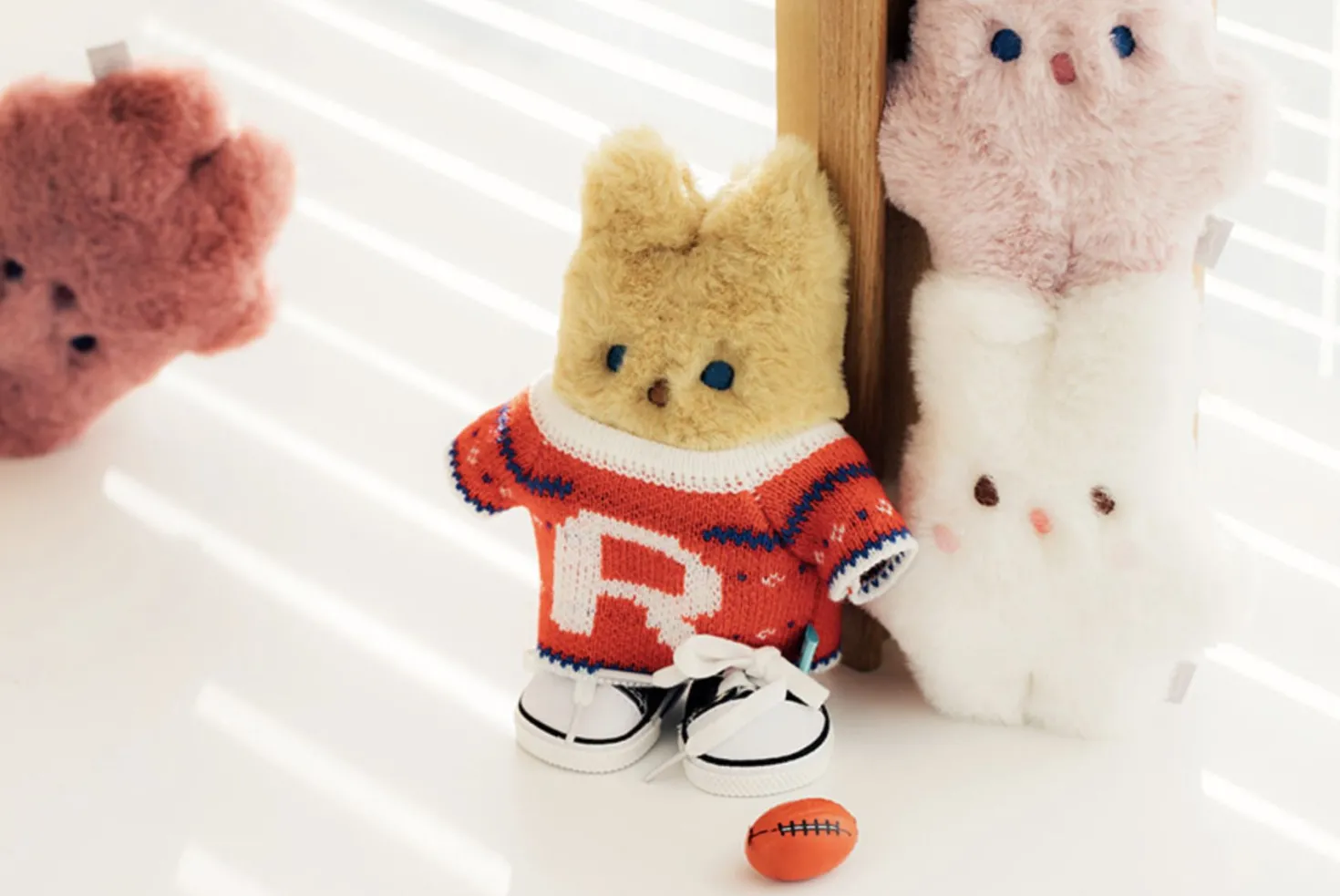 Piyo Bunny Fur Key Ring