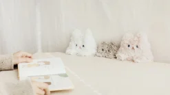 Piyo Cat Fur Zipper Clutch