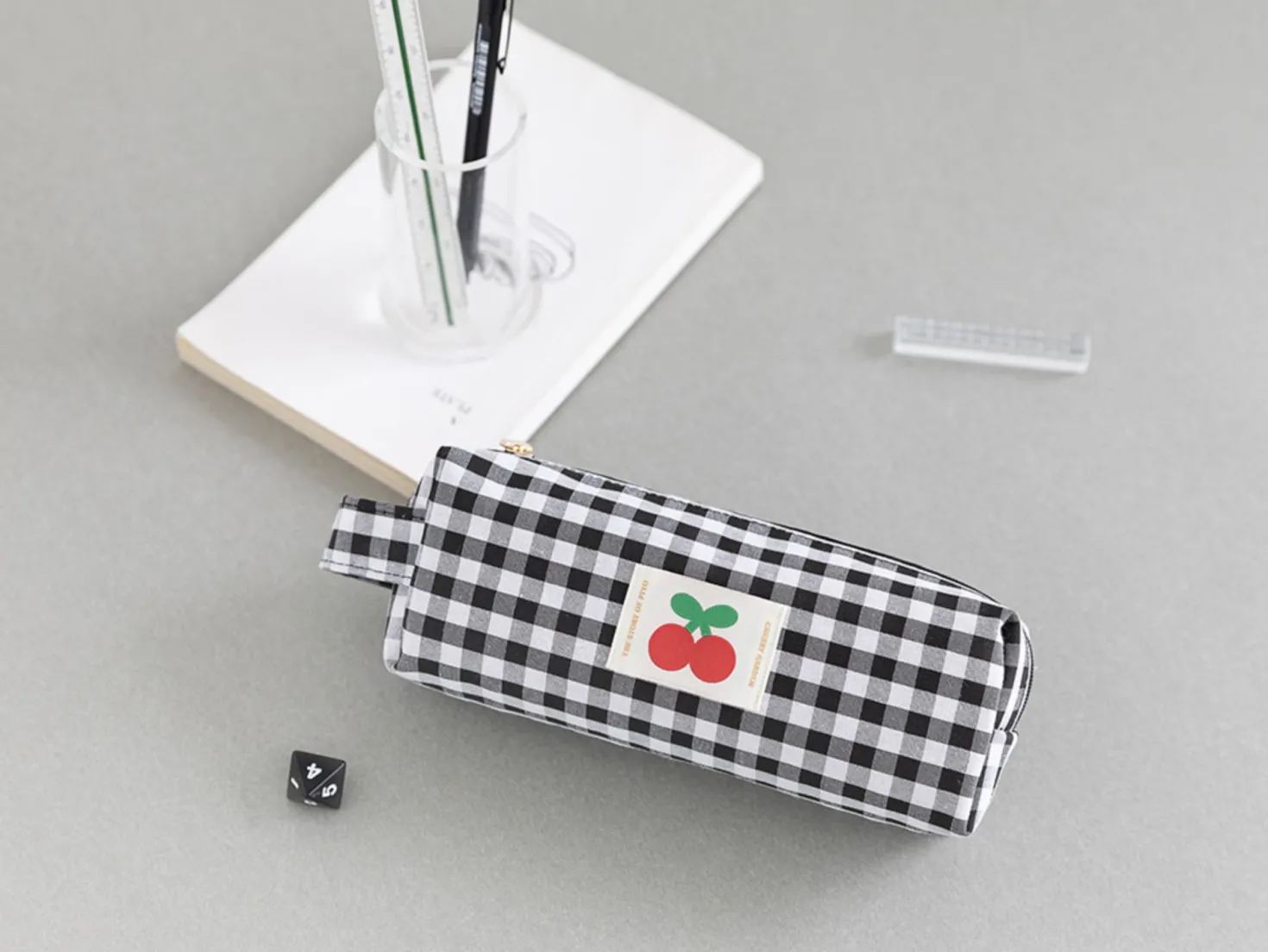 Piyo Check Pencil Pouch