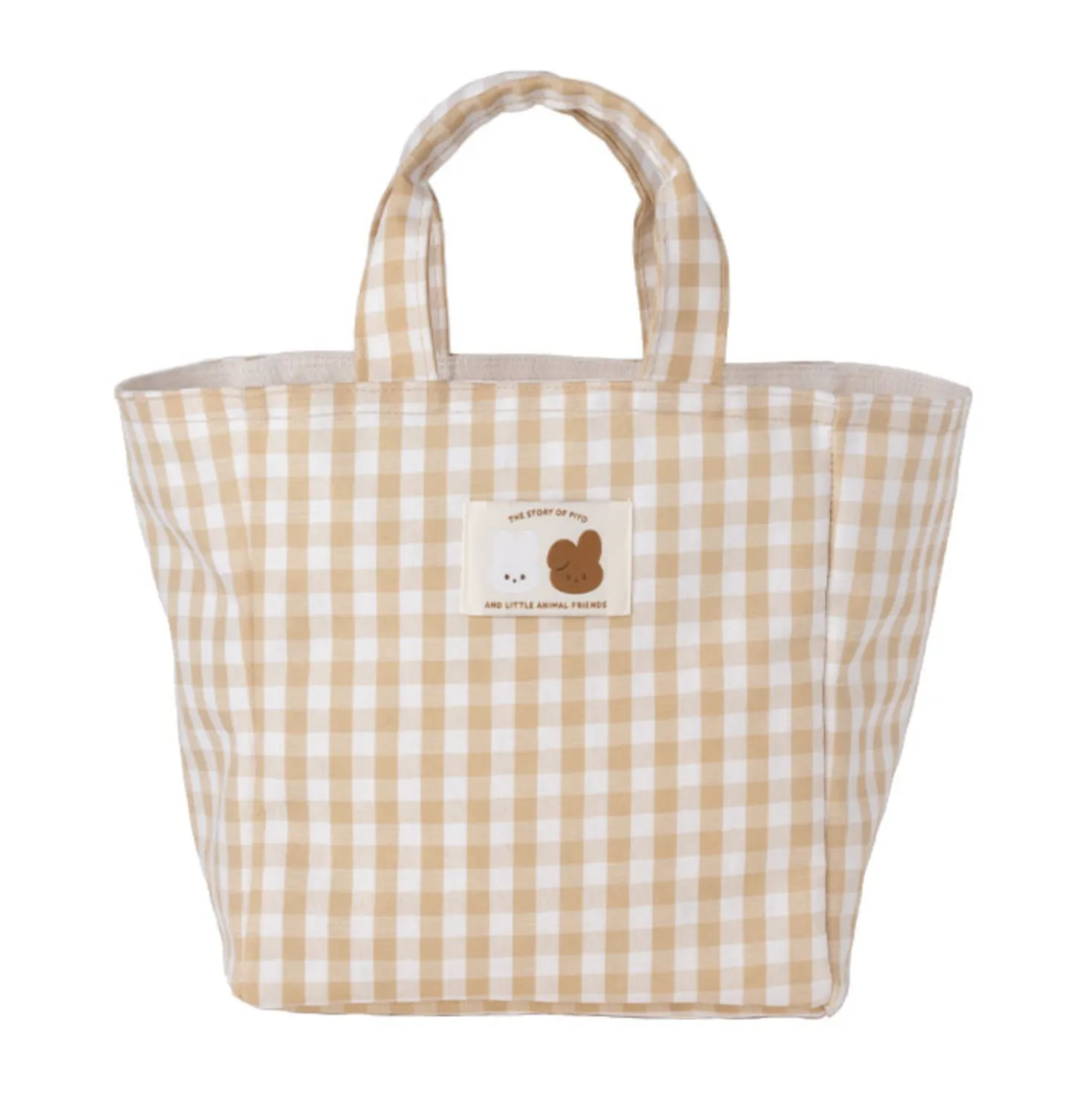 Piyo Check Tumbler Tote