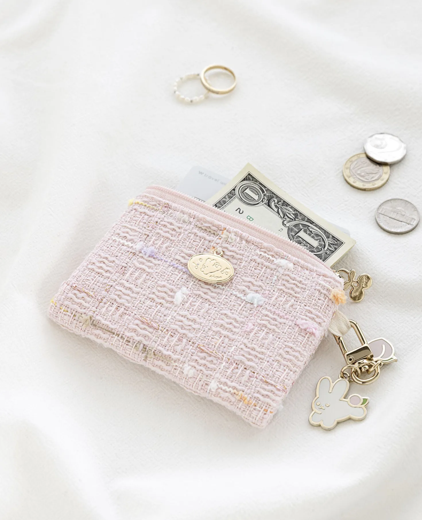 Piyo Tweed Card Pouch