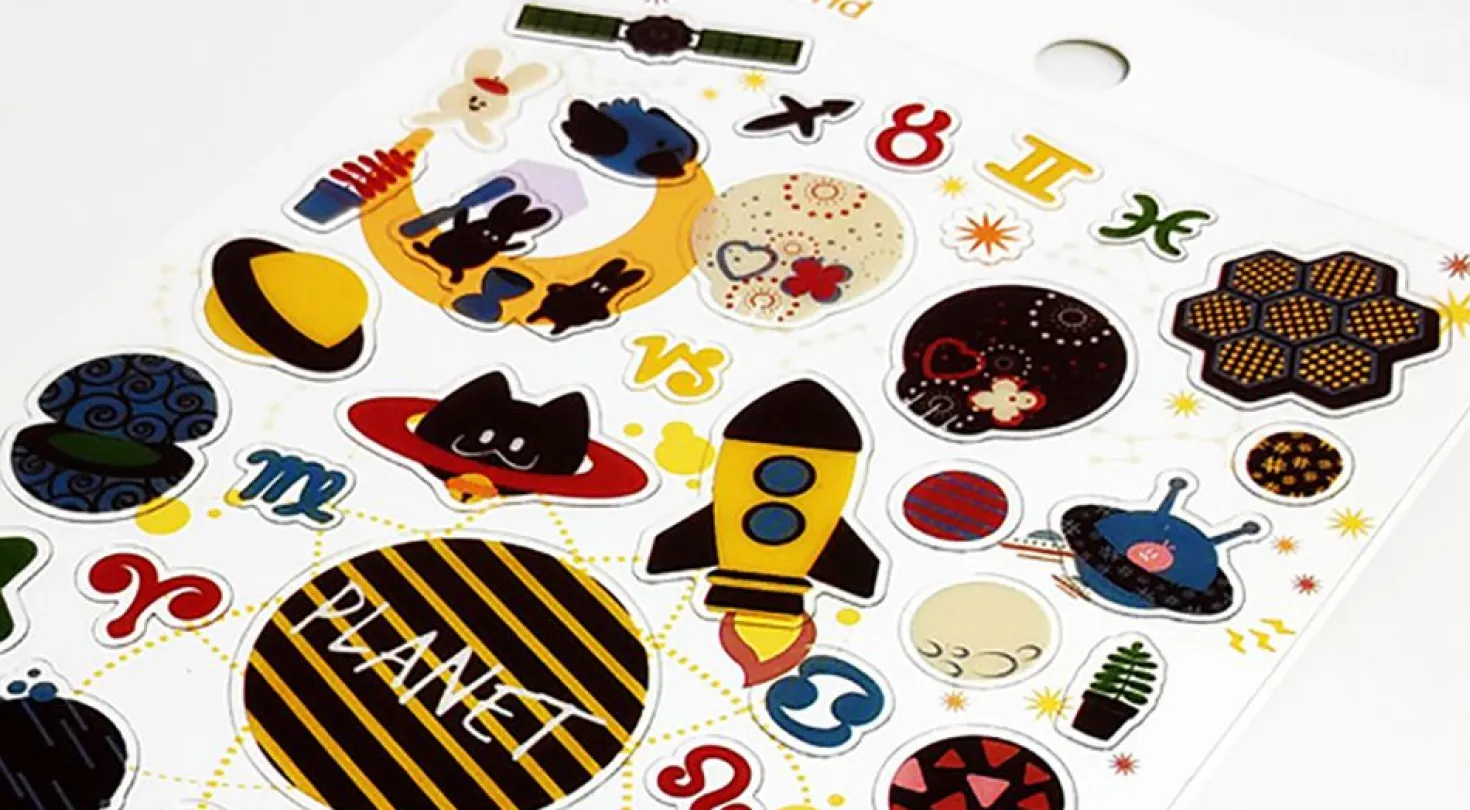 Planet PVC Deco Sticker