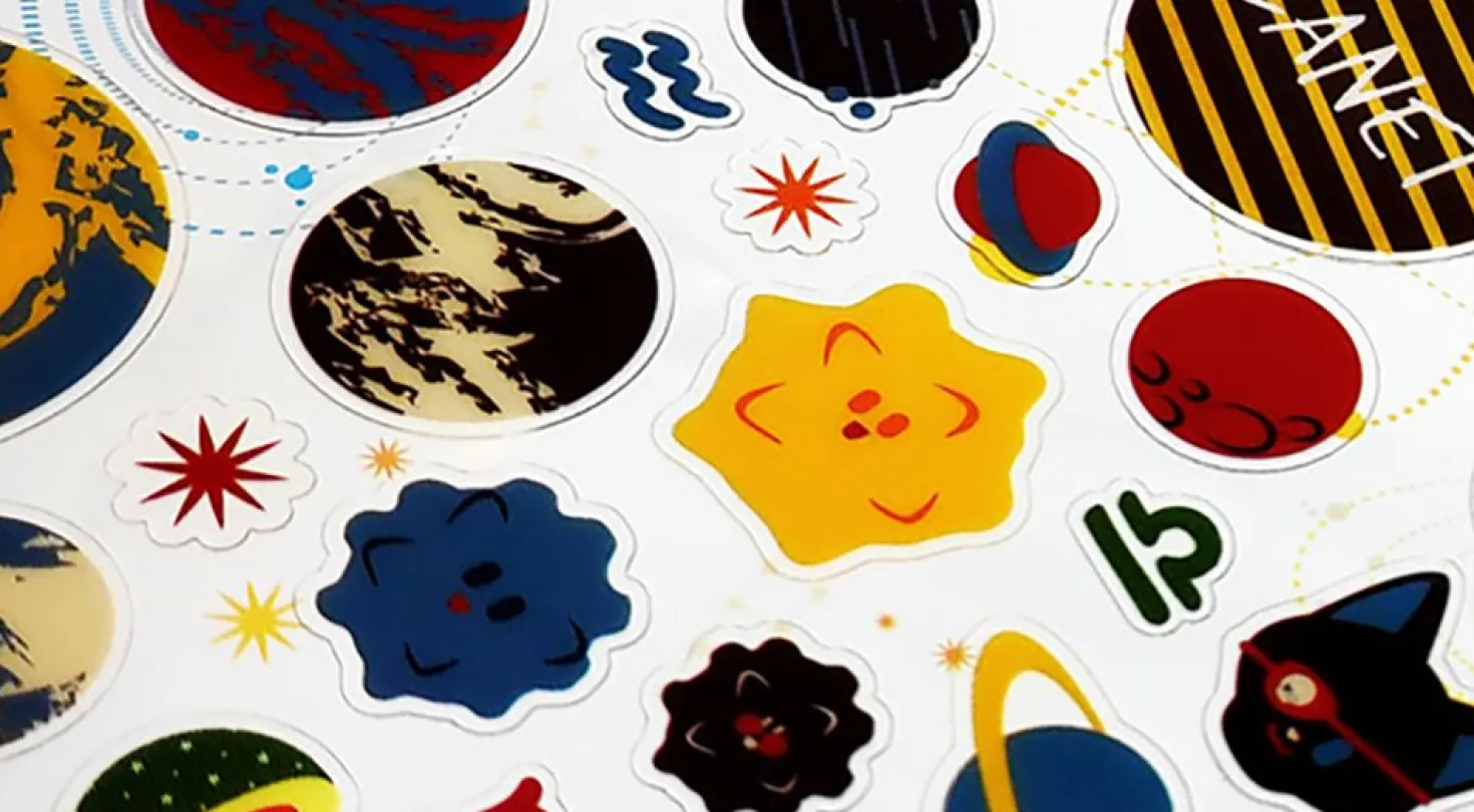 Planet PVC Deco Sticker