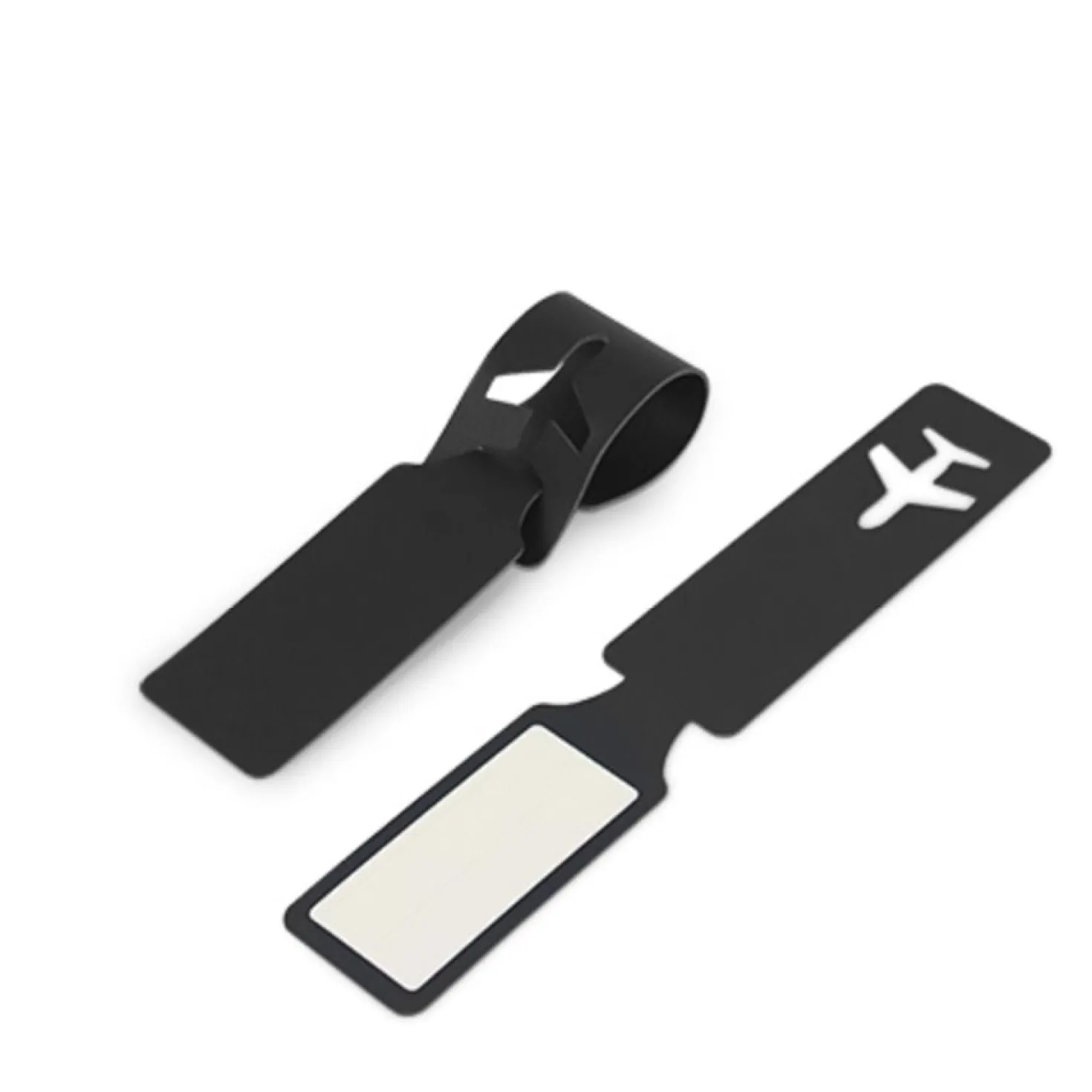 Plane Vegan Leather Luggage Tag