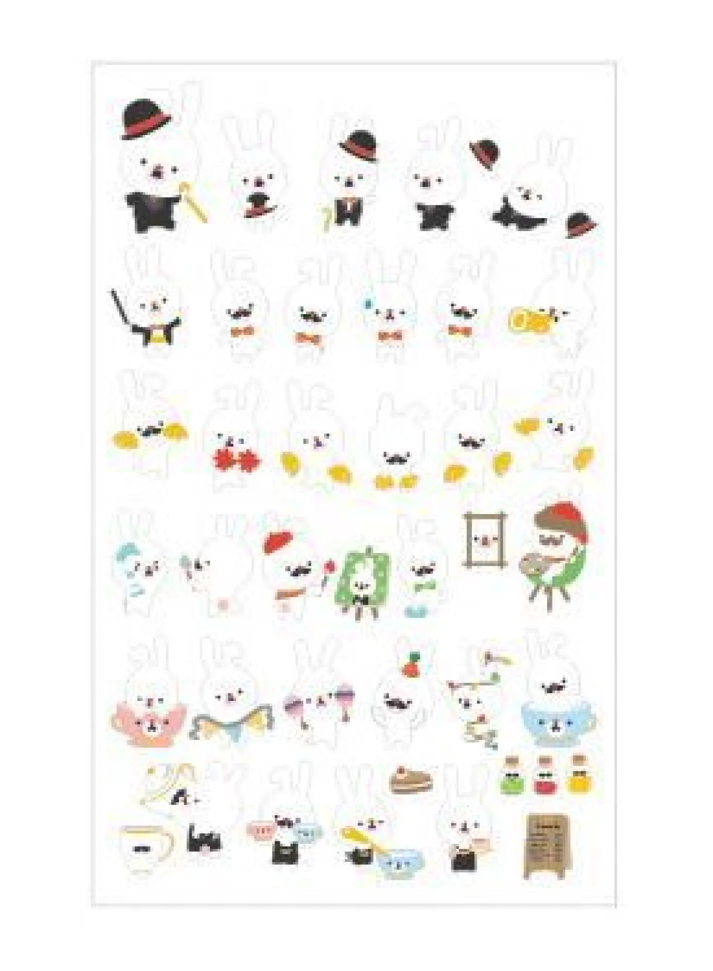 Play Time Bunny Deco Sticker