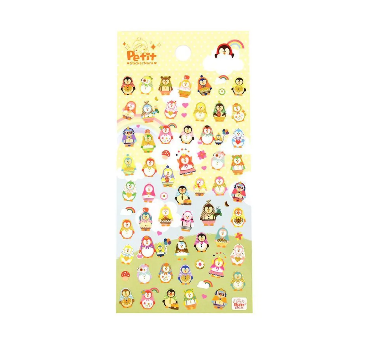 Poncho Penguin Deco Sticker