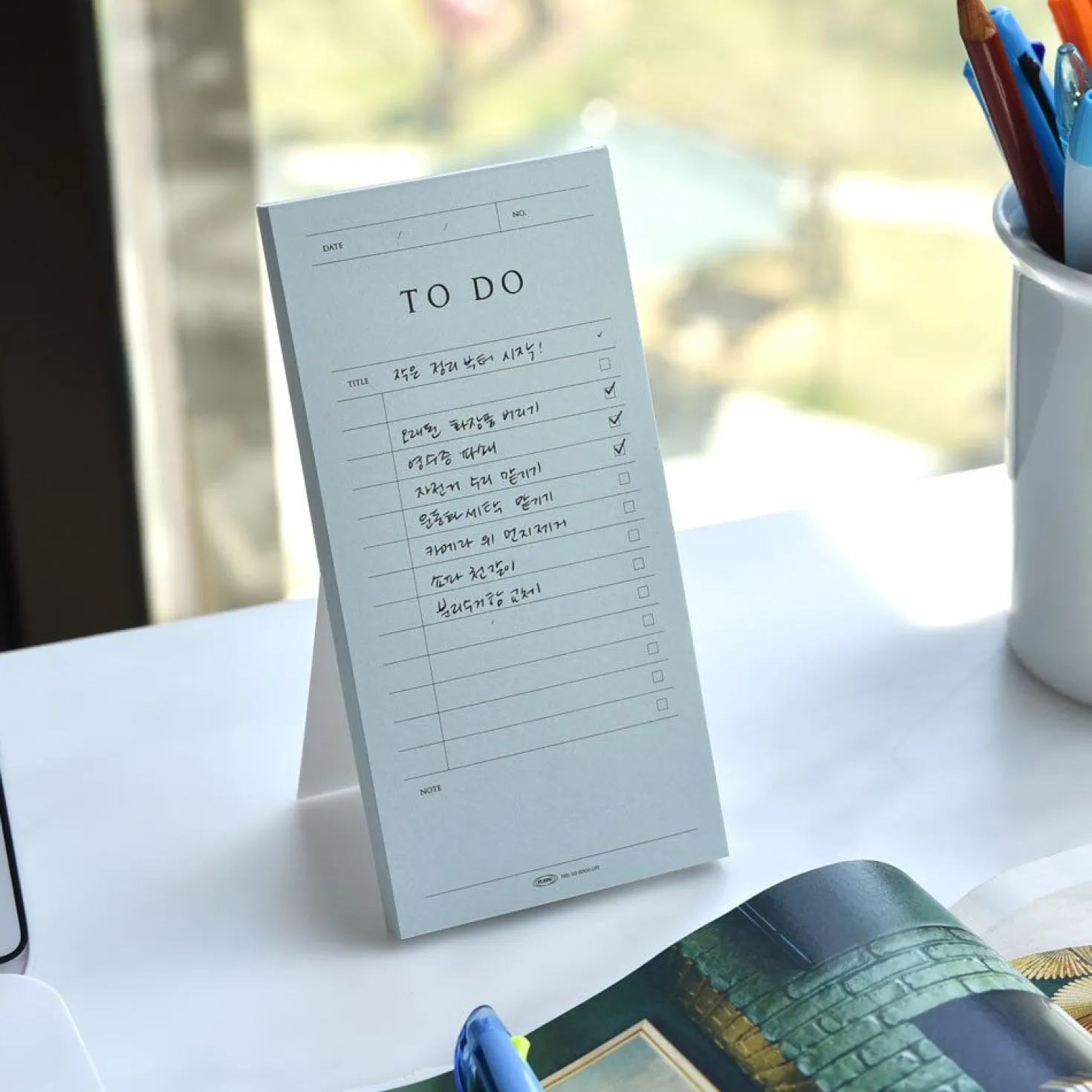 Pop-up Standing Schedule Memo Pad