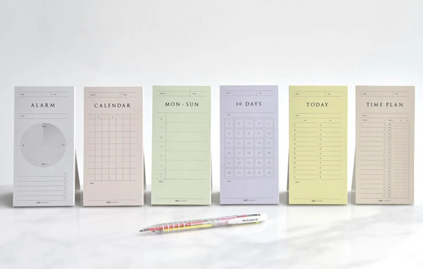 Pop-up Standing Schedule Memo Pad
