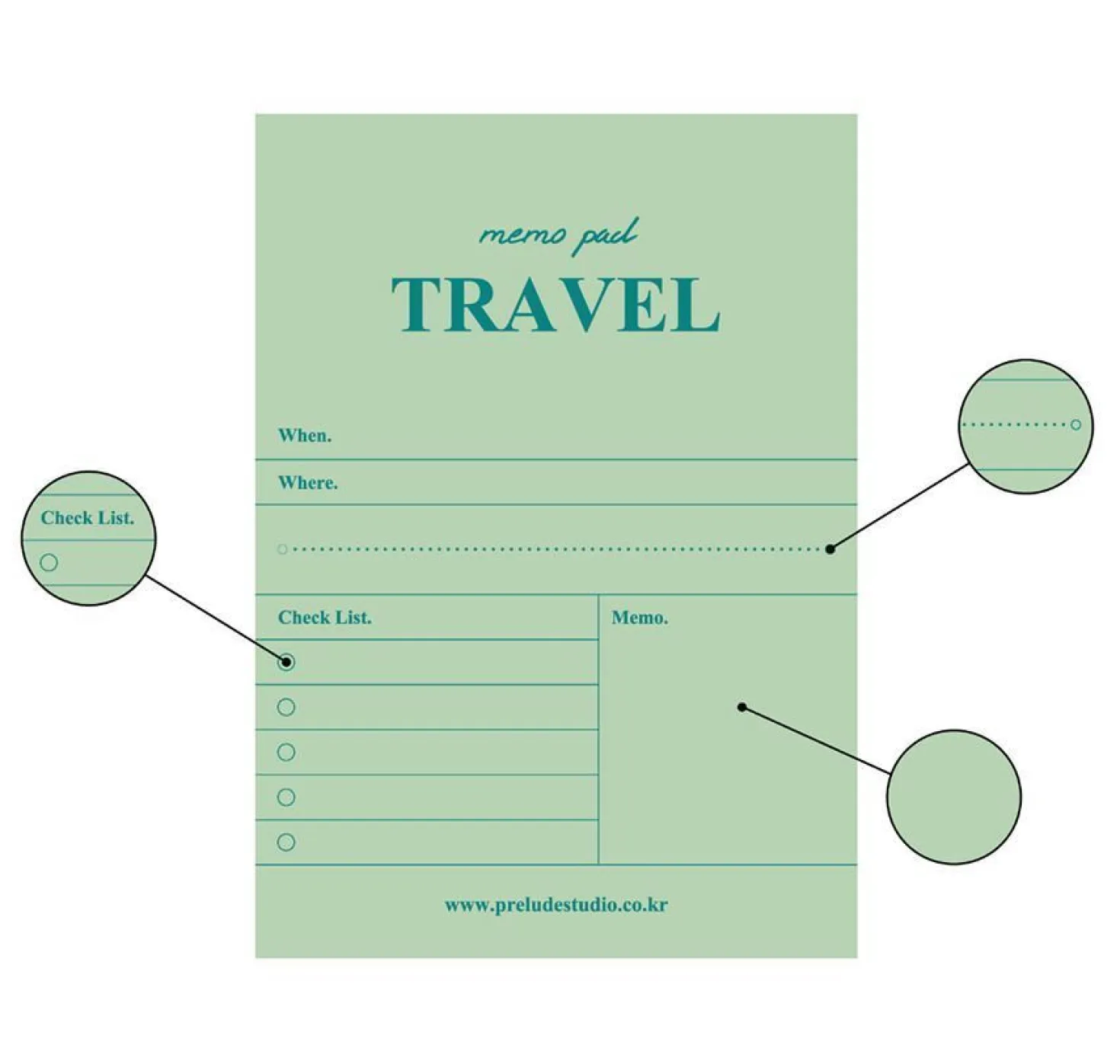 Prelude Functional Memo Pad