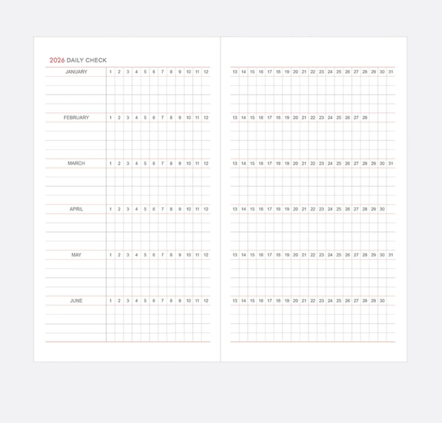 2026 Prism Slim Monthly Planner