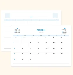 2026 Prism Work Plan Desk Calendar