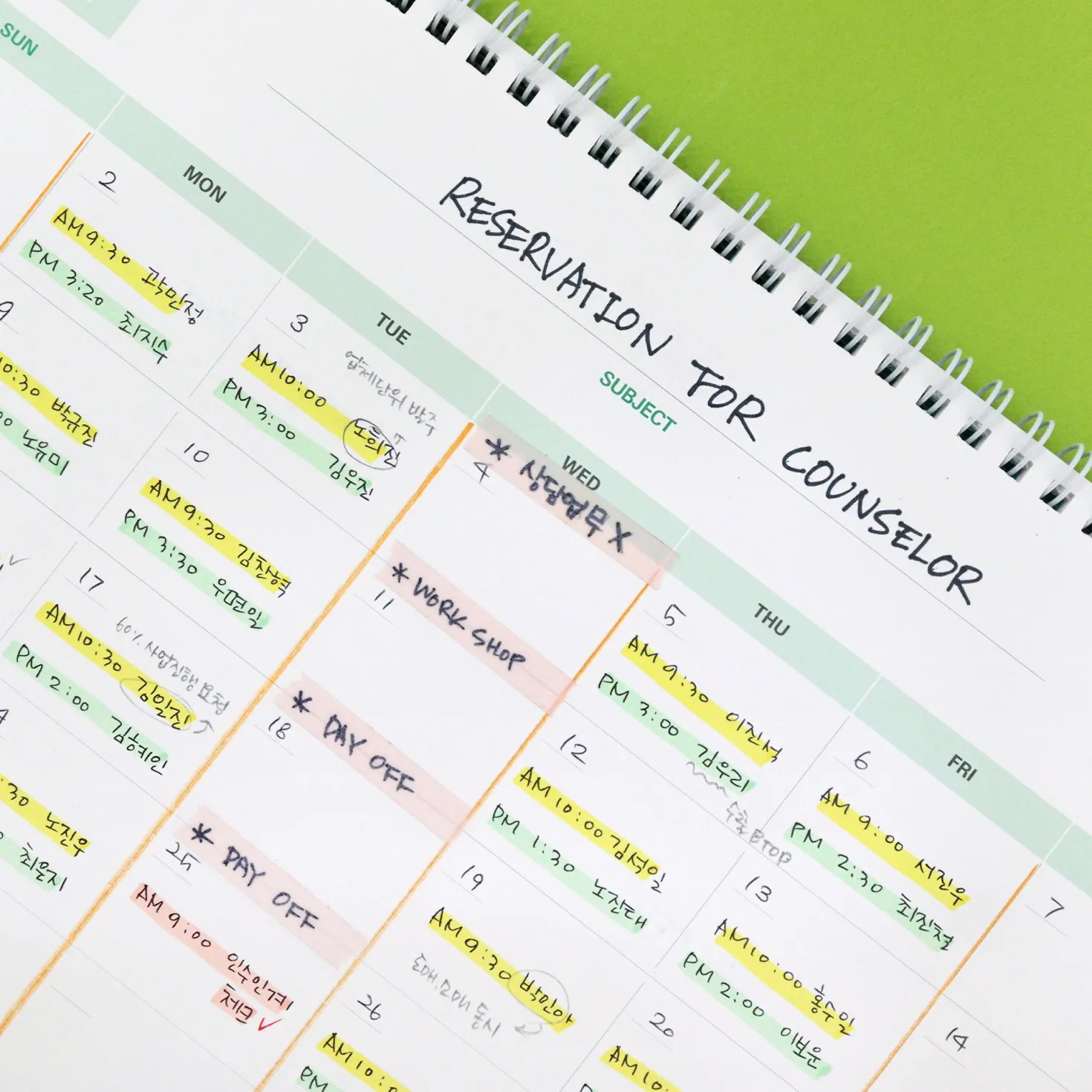 2026 Prism Work Plan Desk Calendar