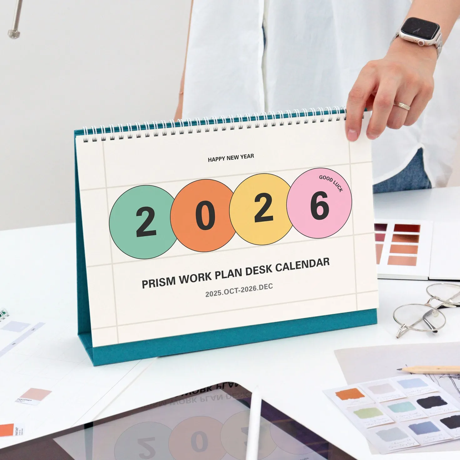 2026 Prism Work Plan Desk Calendar