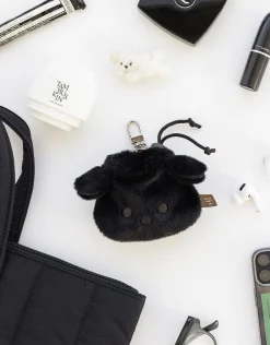 Puppy Drawstring Pouch Key Ring