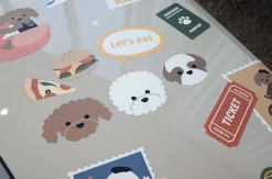 Puppy Travel Big Point Sticker Set