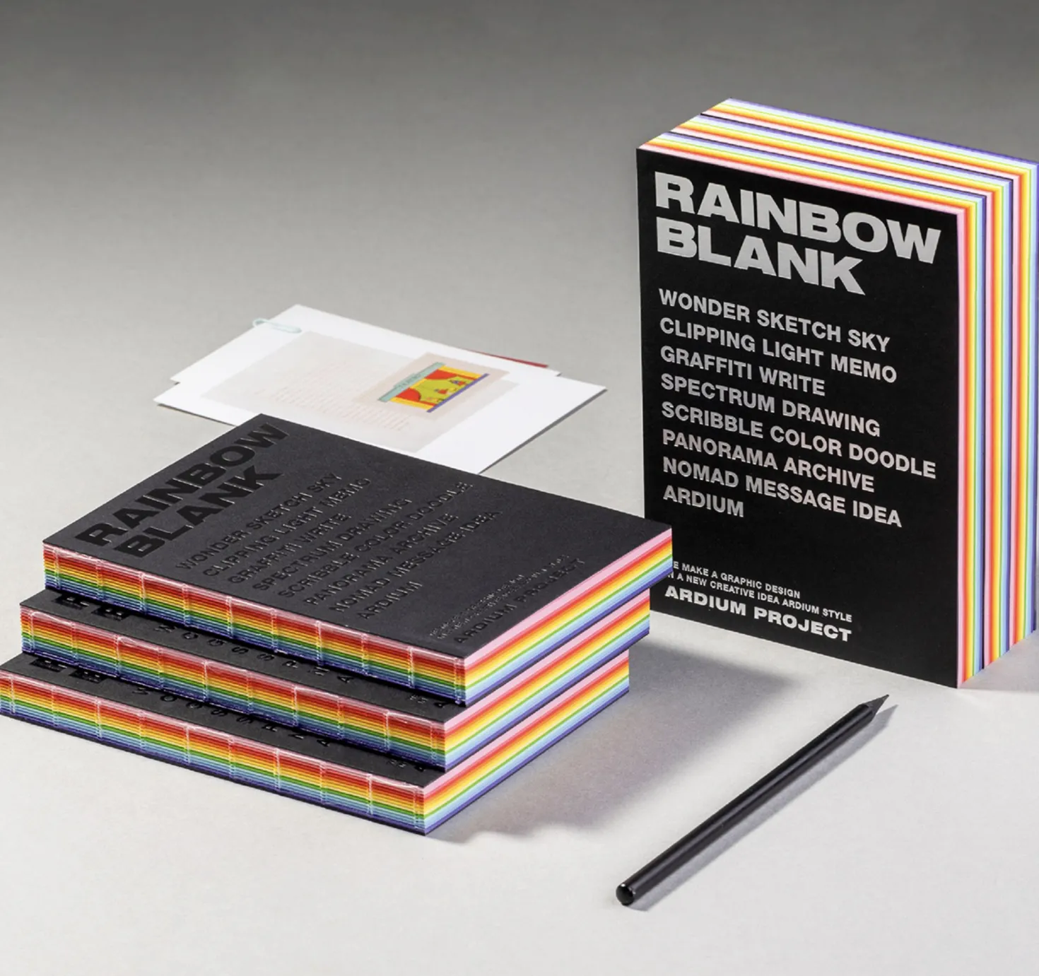 Rainbow Blank Colorful Notebook