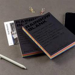 Rainbow Blank Colorful Notebook