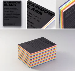 Rainbow Blank Colorful Notebook