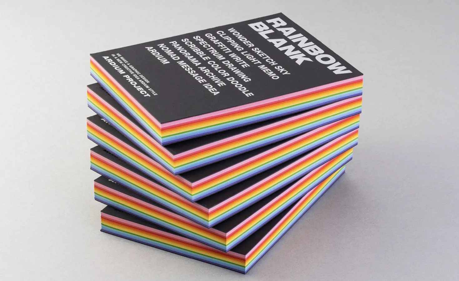Rainbow Blank Colorful Notebook