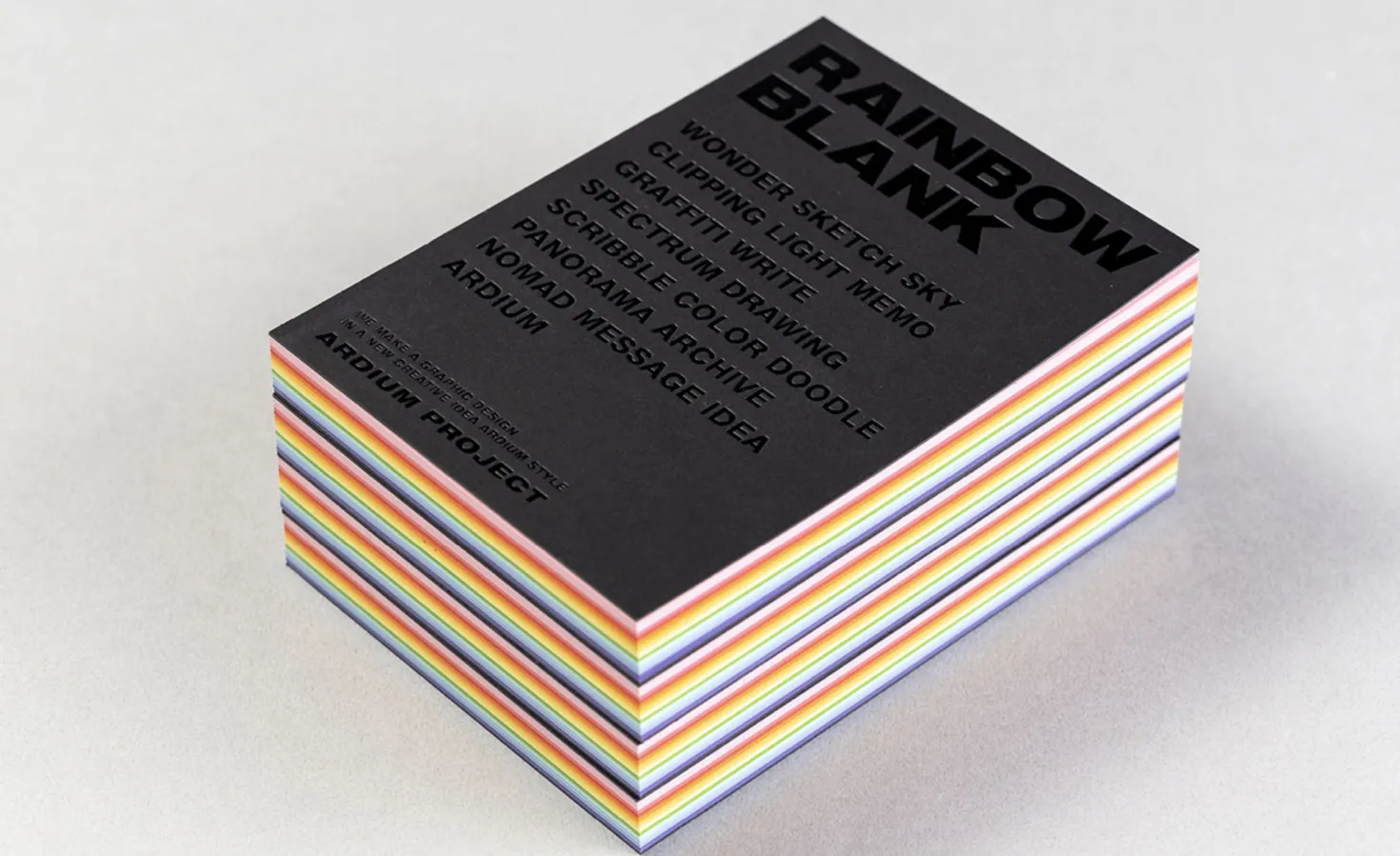 Rainbow Blank Colorful Notebook