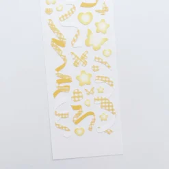 Rainbow Check Confetti Slim Sticker