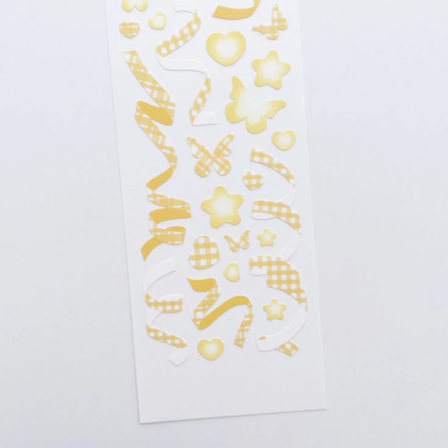Rainbow Check Confetti Slim Sticker