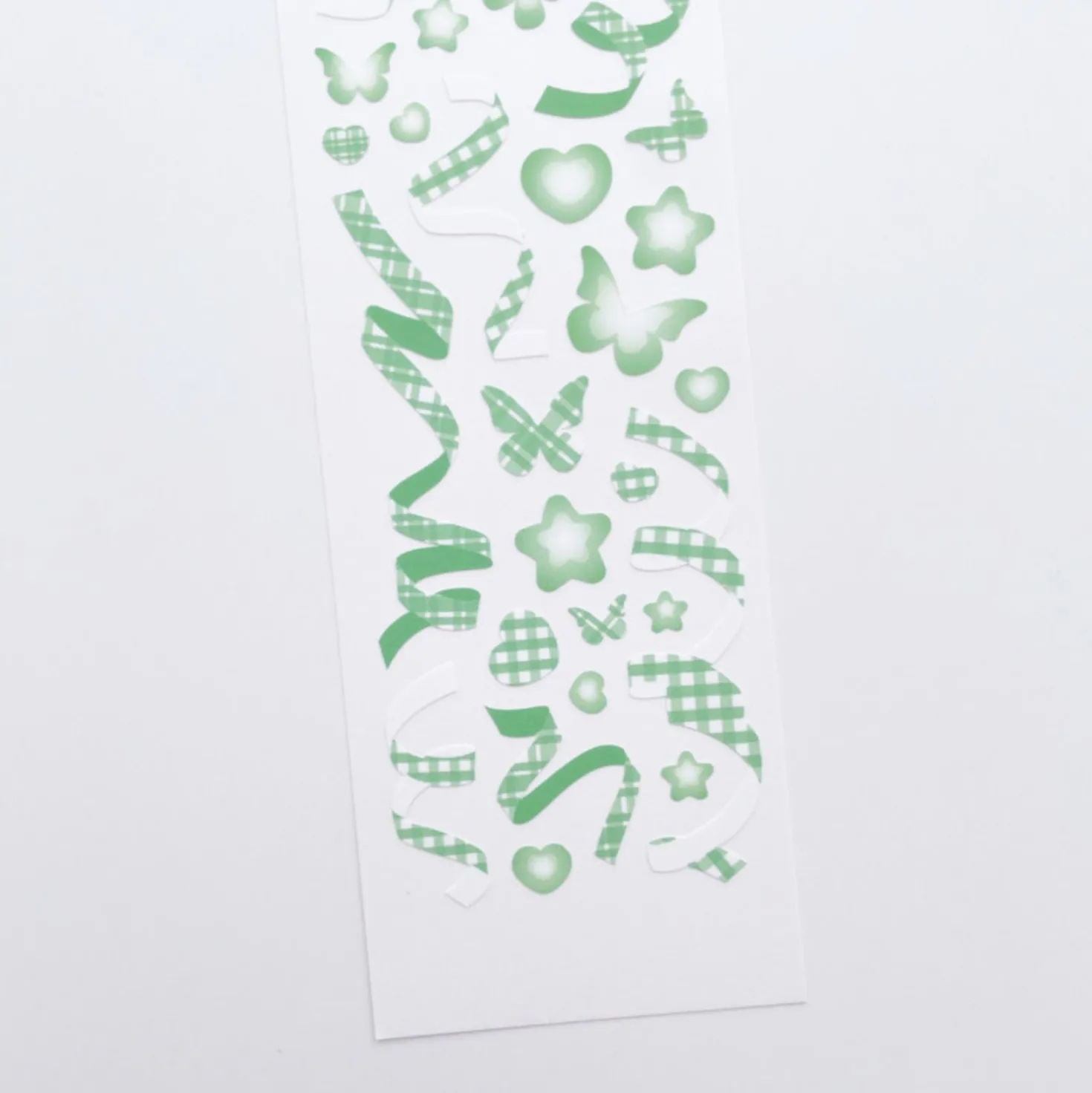 Rainbow Check Confetti Slim Sticker